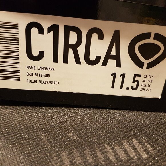 Circa C1rca skateboard footwear suede landmark  shoes size 11.5 new with box - Picture 8 of 8